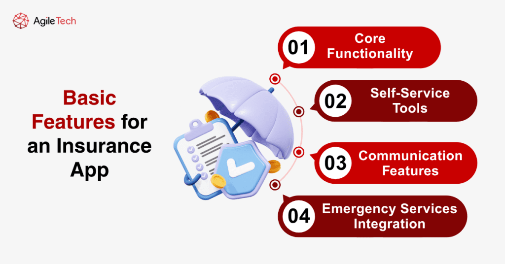 basic features for an insurance app