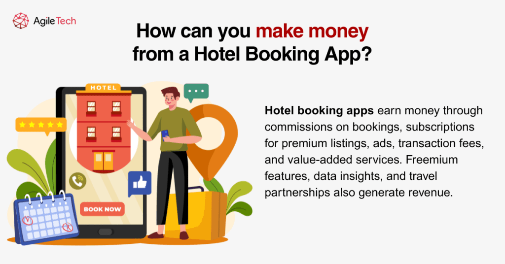 how can you make money from a hotel booking app