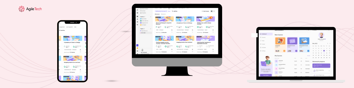 Learning management system cover