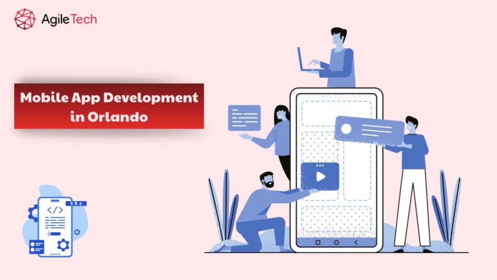 image with graphics indicate mobile app creation